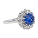 Ring 55 Marguerite Ring White gold Sapphire 58 Facettes 2663490CN