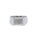 Bague 55 / Blanc/Gris / Or 750 Bague pavage Diamants 58 Facettes 210037R