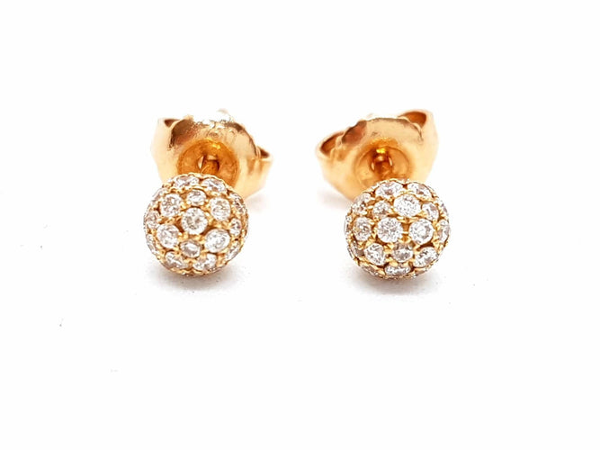 Boucles d'oreilles Boucles d'oreilles Or rose Diamant 58 Facettes 578645RV