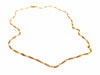 Necklace Figaro mesh necklace Yellow gold 58 Facettes 1292203CN