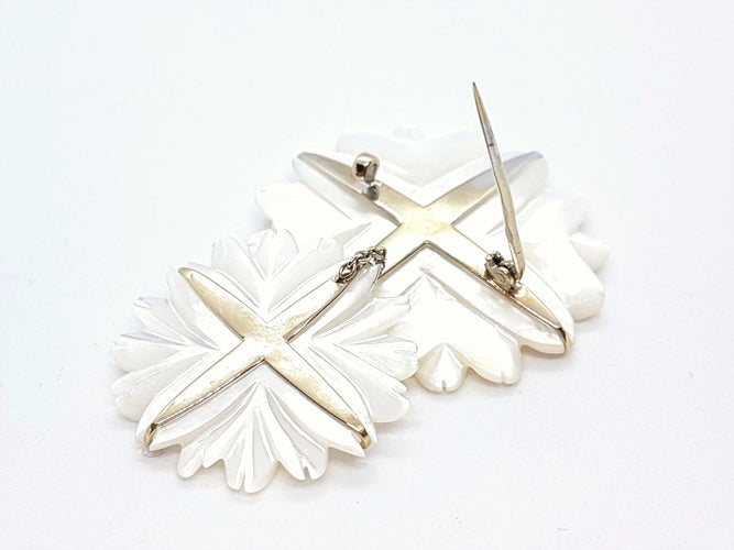 Broche Broche Or blanc Saphir 58 Facettes 06236CD