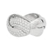 Bague 58 Bague Poiray, "Tresse", or blanc et diamants. 58 Facettes 31069