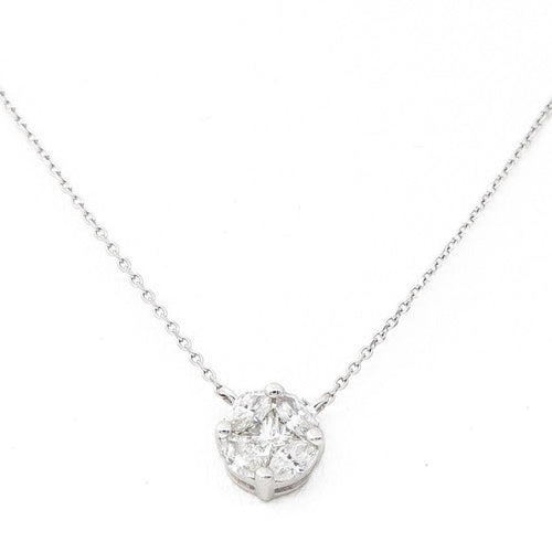 Collier Collier Pendentif Or blanc Diamant 58 Facettes 2335218CN