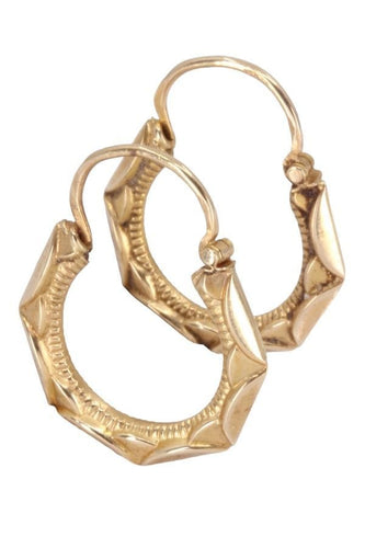 Boucles d'oreilles CRÉOLES ANCIENNES 58 Facettes 073361