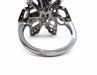 Ring 55 Flower Ring Black Gold Diamond 58 Facettes 578700RV