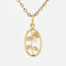 Pendentif Pendentif or jaune perle et feuilles or vert 58 Facettes 19-455I