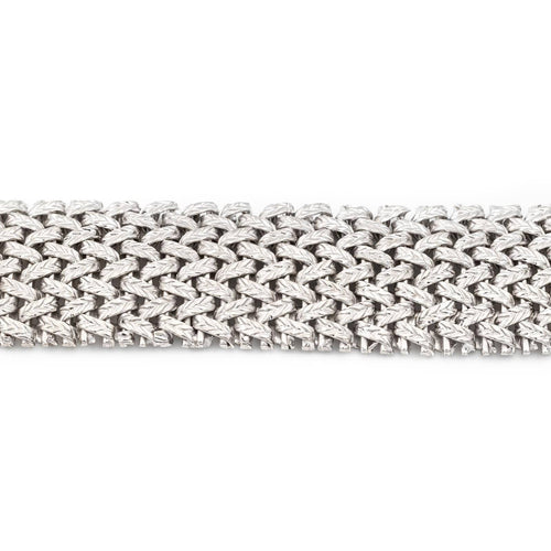 Bracelet Bracelet Maille polonaise Or blanc 58 Facettes 2277586CN