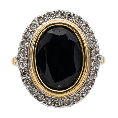 Bague 54 Bague Pompadour Or jaune Saphir 58 Facettes 2669500CN