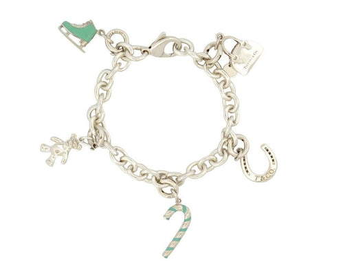 Bracelet bracelet TIFFANY & CO chaine a breloques charms 19 argent 58 Facettes 254453