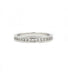 Ring 49 / White/Grey / 750‰ Gold Alliance Diamonds 0.41ct 58 Facettes 220418R