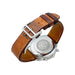 Hermès “Arceau” chronograph watch in steel, leather. 58 Facettes 31211