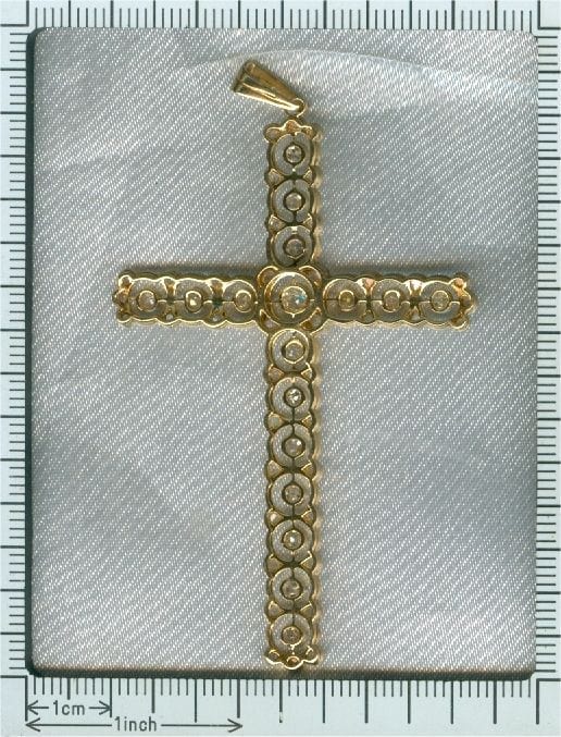 Pendentif Pendentif croix diamant 58 Facettes 14263-0023