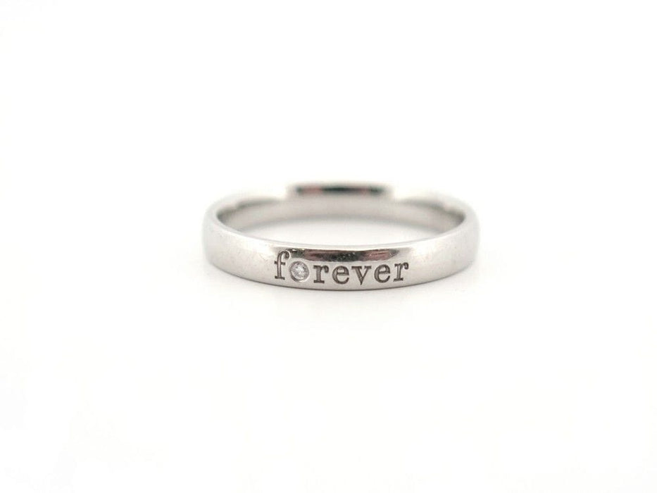 Bague 54 bague DE BEERS forever alliance platine diamant 58 Facettes 257622