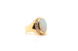 Bague 57 Bague Or jaune Opale Diamants 58 Facettes 24591