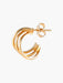 Yellow Gold Earrings GOLD “HALF-CREOLE” EARRINGS 58 Facettes BO/220029