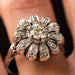 Bague 56 Bague diamants fleur 58 Facettes 19-361-59