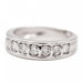 Bague 48 Bague demi alliance Or blanc Diamant 58 Facettes 2366784CN