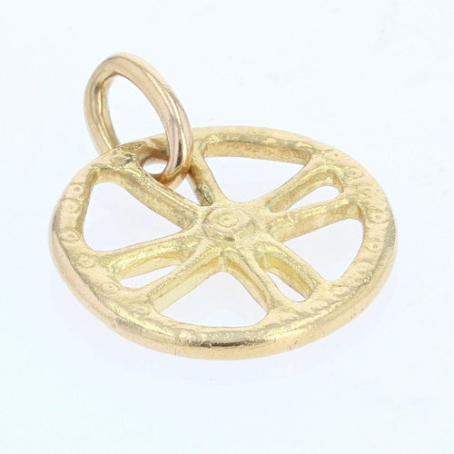 Pendentif Breloque en or roue 58 Facettes 15-283A