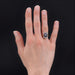 Ring 57 Art deco diamond sapphire ring 58 Facettes 22-064
