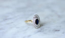 Ring Marquise sapphire diamond ring 58 Facettes