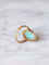 Bague marquise amazonite & or rose 58 Facettes