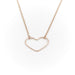 Collier Collier Coeur Vanrycke Or rose 58 Facettes 1831840CN