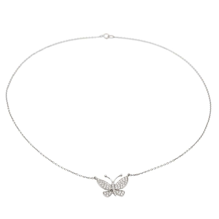 Collier Collier Or blanc Diamant 58 Facettes 578270CD