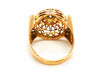 Ring 60 Art Deco Ring Yellow Gold Diamond 58 Facettes 1523672CN