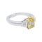 Bague 53 Bague diamant Fancy Intense Yellow, deux ors. 58 Facettes 32606