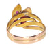 Ring 55 Gold ring with diamond and ruby 58 Facettes 22272-0076