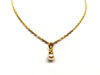 Necklace Necklace Chain + pendant Yellow gold Pearl 58 Facettes 1468787CN