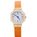 Watch Cartier watch, "Andine", yellow gold, diamonds. 58 Facettes 33298