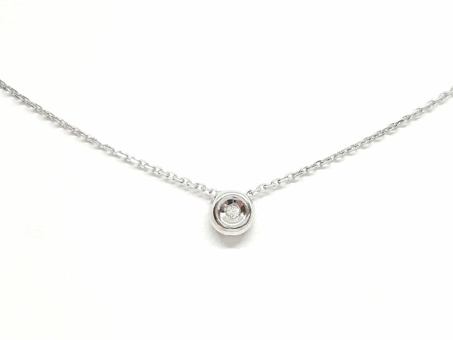 Collier Collier Or blanc Diamant 58 Facettes 579044RV