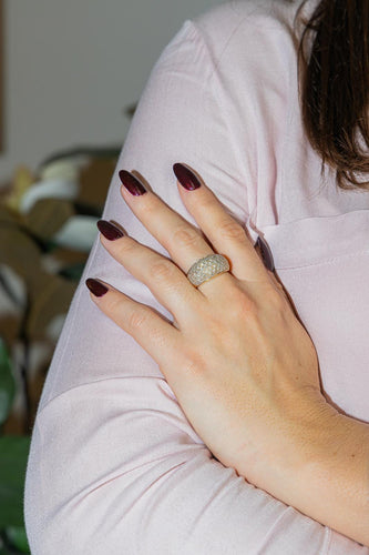 Bague 55 Bague Bombée Or jaune Diamant 58 Facettes 2688002CN