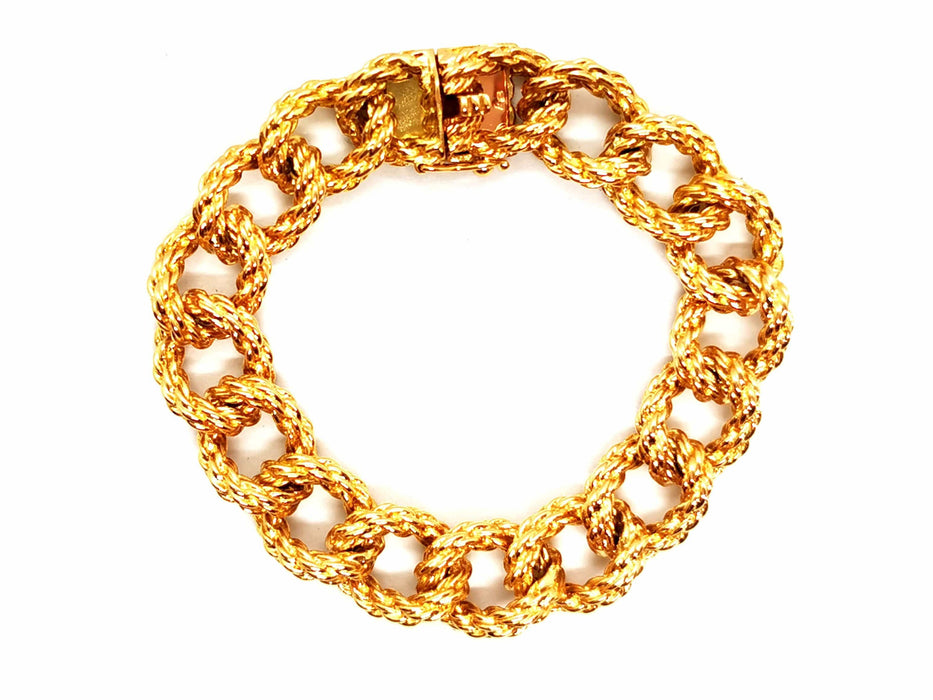 Bracelet Bracelet Maille torsadée Or jaune 58 Facettes 1649444CN