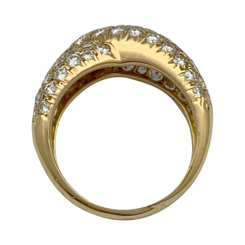 Bague 52 Bague "Croisée" en or jaune et diamants. 58 Facettes 31950