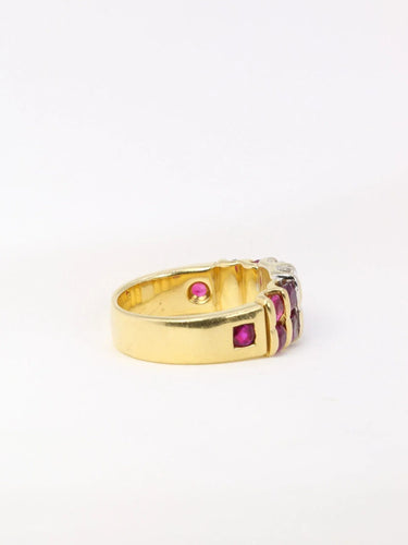 Bague Bague vintage rubis diamants 58 Facettes J38