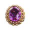 Bague Bague Topaze violette sertie Or jaune 58 Facettes