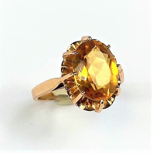 Bague 52 Bague Or Citrine 58 Facettes 20400000660