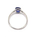White gold sapphire solitaire ring 58 Facettes