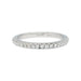 Bague 49 Alliance Tiffany & Co.,"Eternité demi-cercle", platine et diamants. 58 Facettes 31202