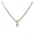 Necklace Length: 47 cm / Yellow / 585 Gold Diamond pendant necklace 58 Facettes 210060R-200125R
