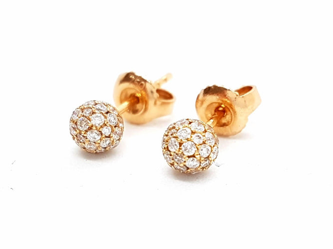 Boucles d'oreilles Boucles d'oreilles Or rose Diamant 58 Facettes 578645RV