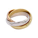 Ring 49 Cartier ring, Trinity", three golds. 58 Facettes 32918