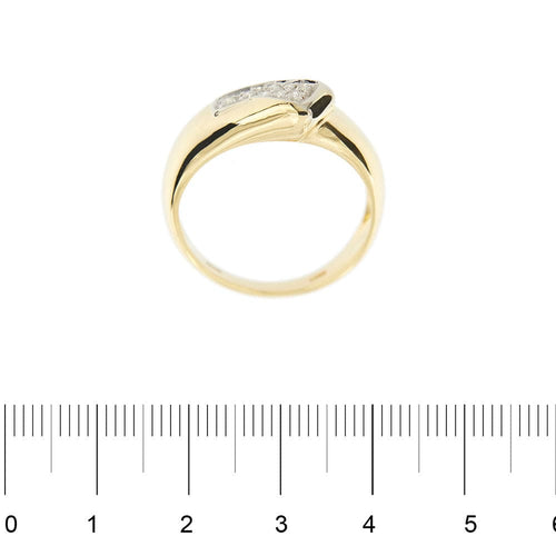 Bague 56 Bague bicolore diamants 58 Facettes 32713