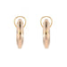 Boucles d'oreilles Boucles d'oreilles anciennes clip créoles or rose 58 Facettes 21-767