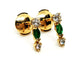 Boucles d'oreilles Boucles d'oreilles Or jaune Emeraude 58 Facettes 1792077CN