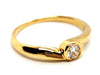 Ring 52 Solitaire Ring Yellow Gold Diamond 58 Facettes 1643985CN