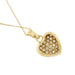 Ring Necklace with heart pendant and diamonds 58 Facettes 32739