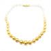 Necklace Gold & white bead necklace 58 Facettes